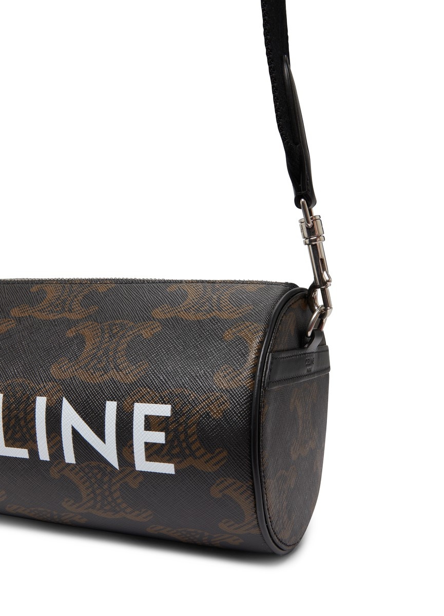 Cylinder Bag in Triomphe canvas XL with Celine print - 5