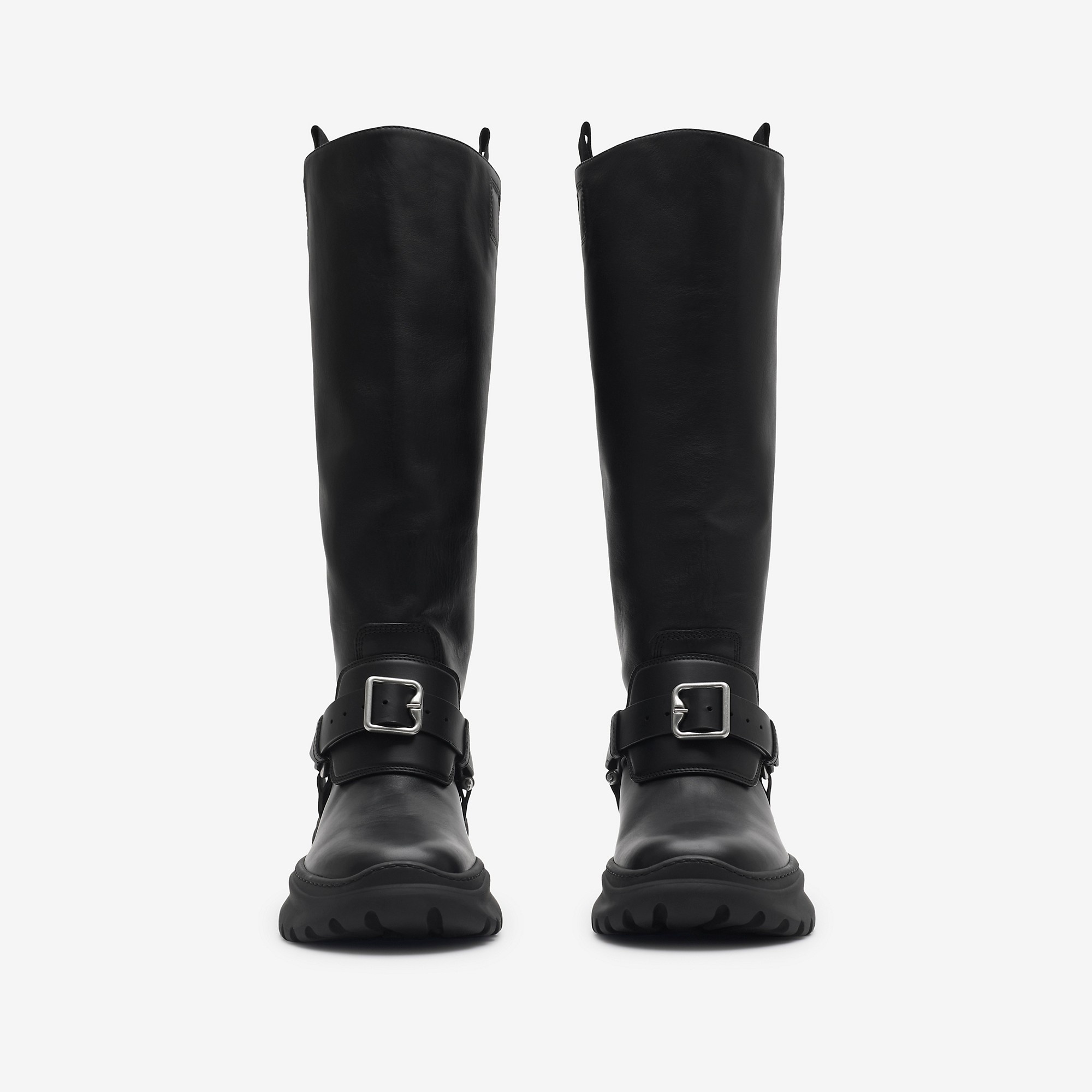 Leather Stomp High Boots​ - 3