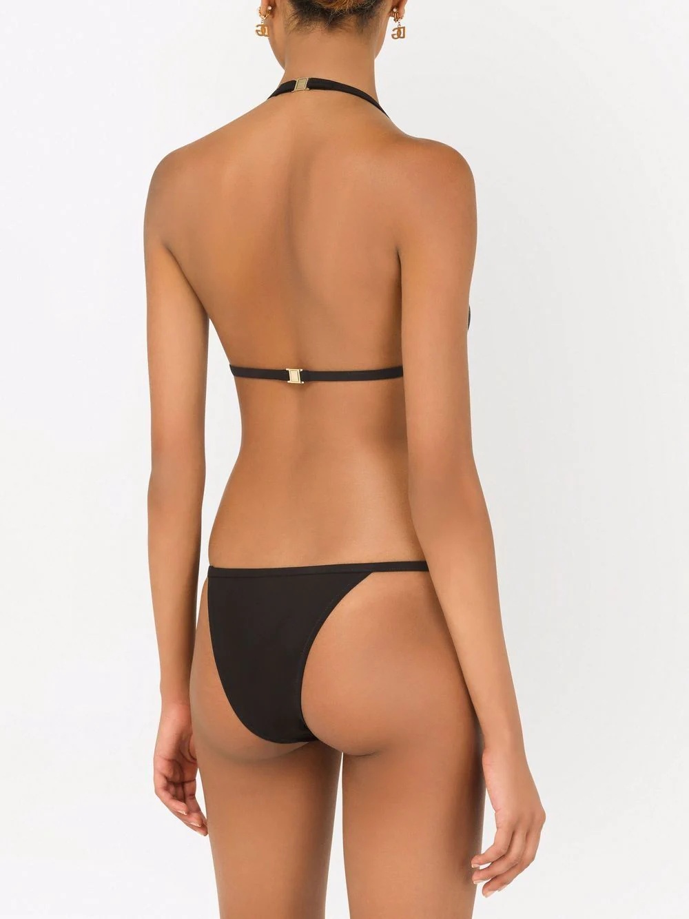 halterneck logo-plaque bikini - 5