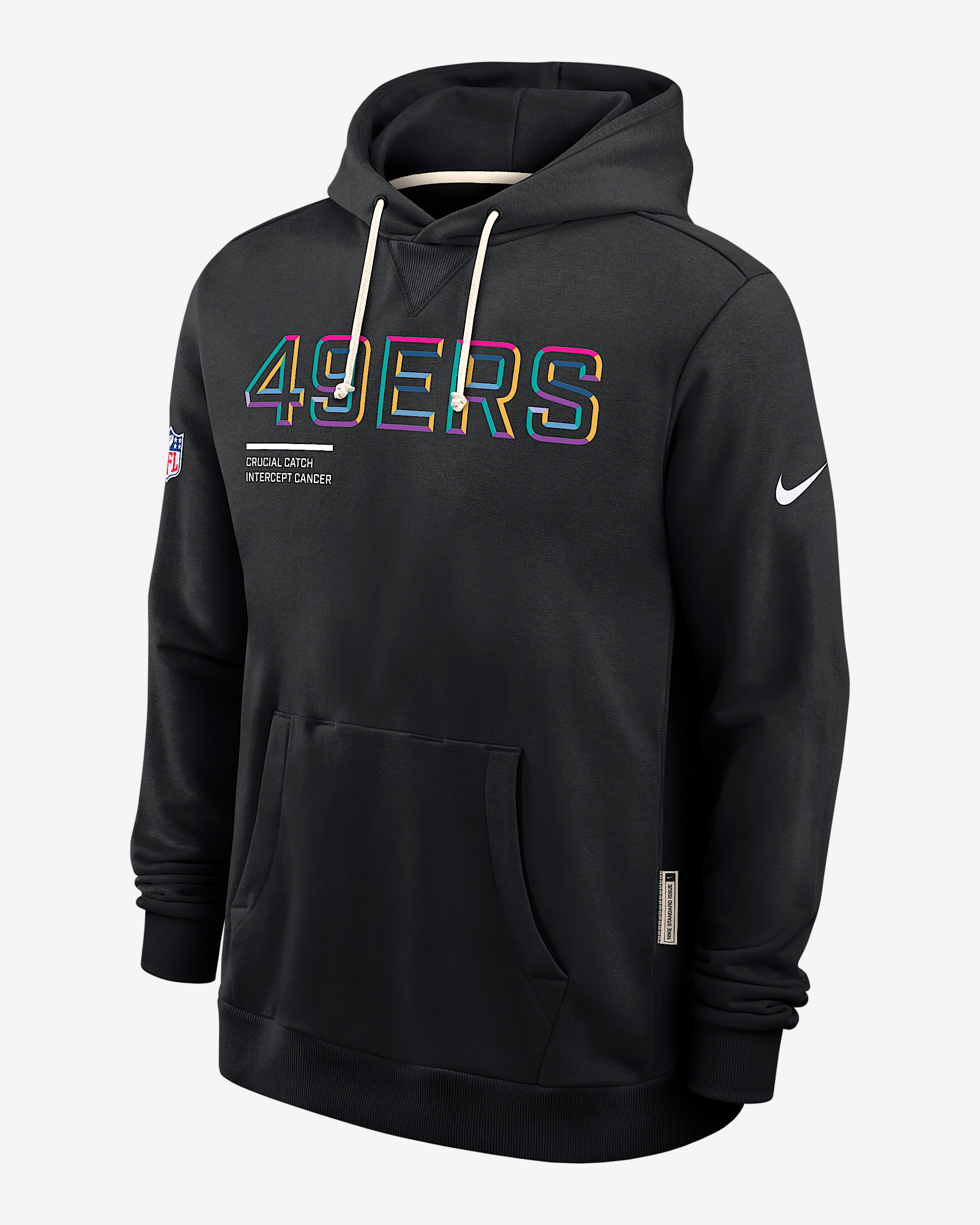 San Francisco 49ers Crucial Catch Sideline Men's Nike Dri-FIT NFL Pullover Hoodie - 1