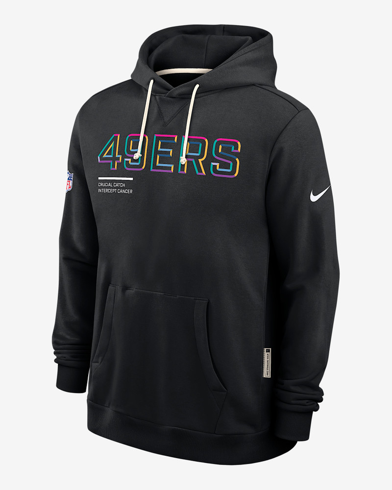 San Francisco 49ers Crucial Catch Sideline Men's Nike Dri-FIT NFL Pullover Hoodie 1