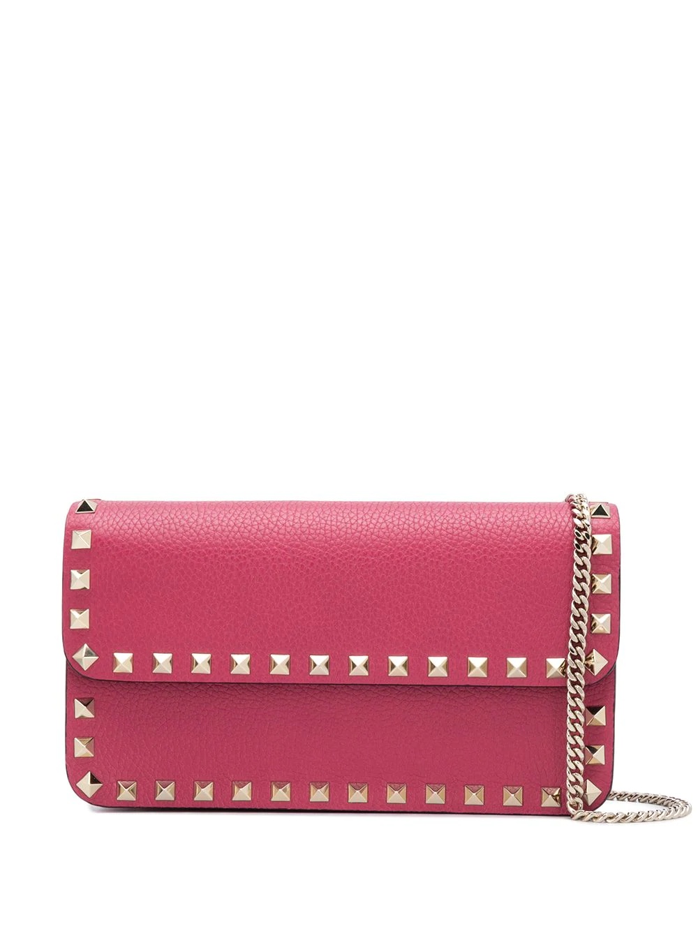 Rockstud chain-strap clutch bag - 1