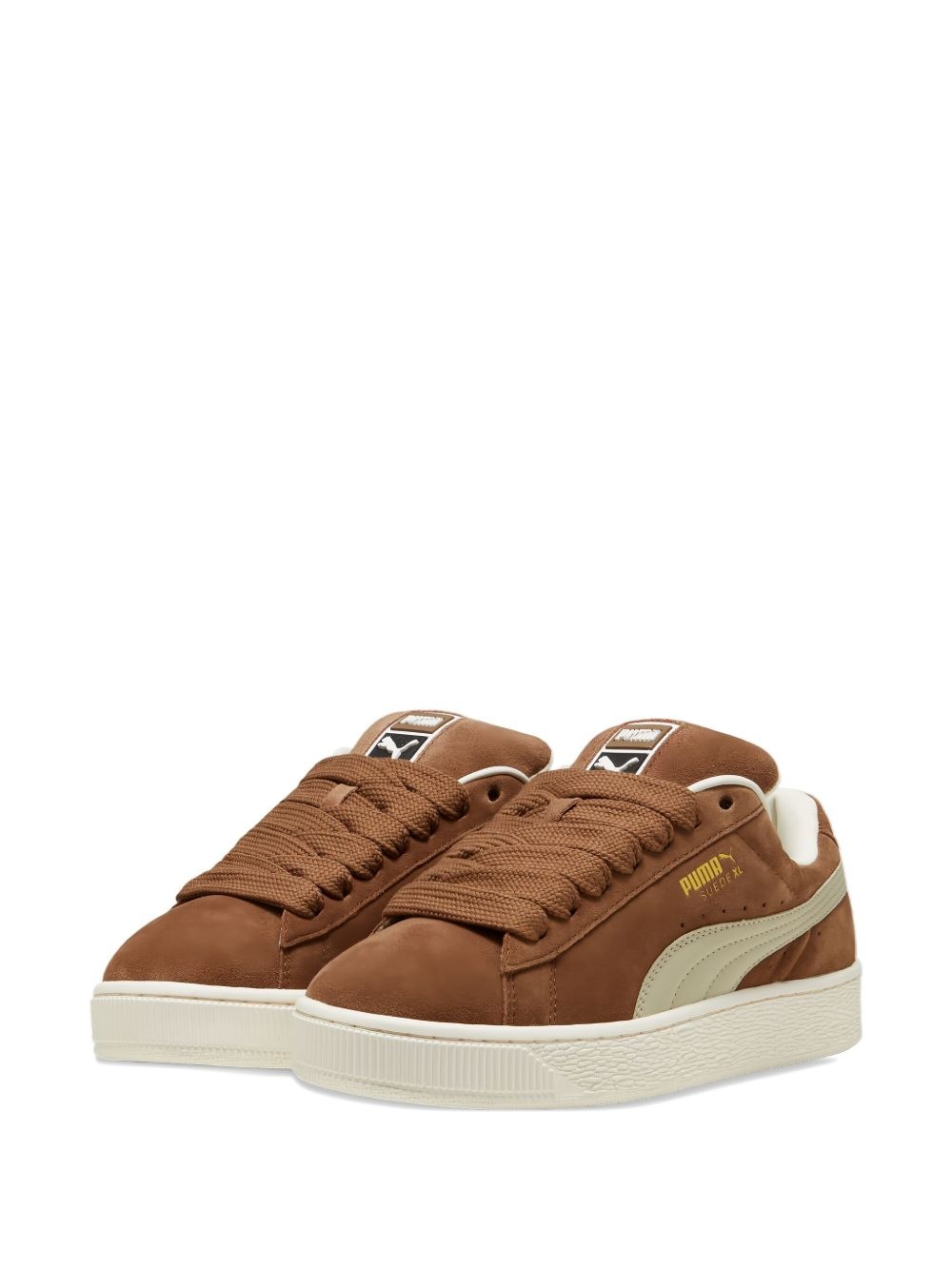 Suede XL "Tan/White" sneakers - 2