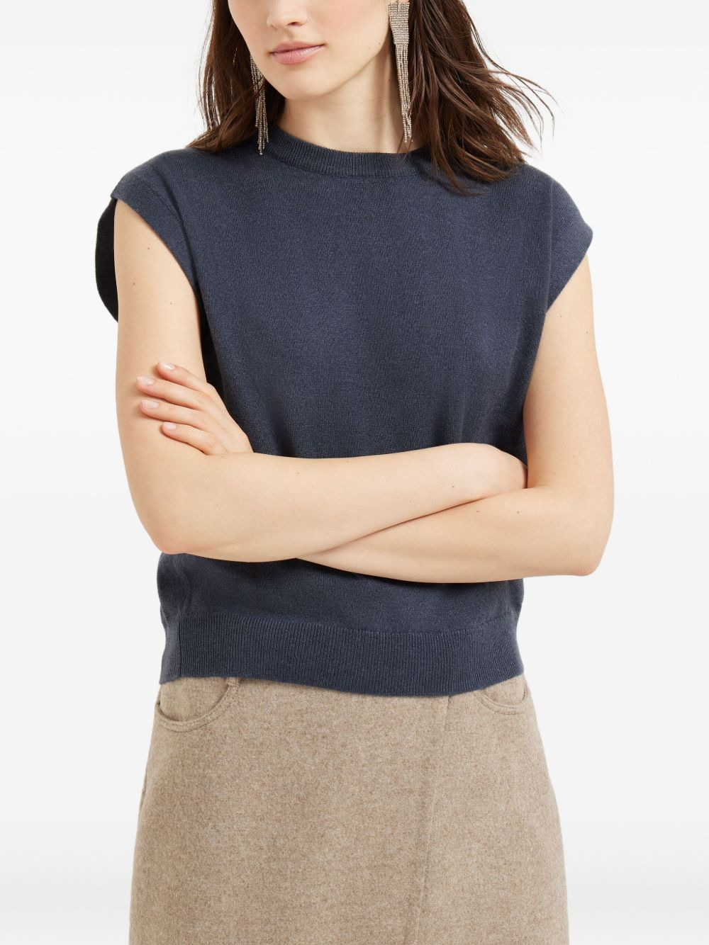crew-neck cashmere sweater - 3