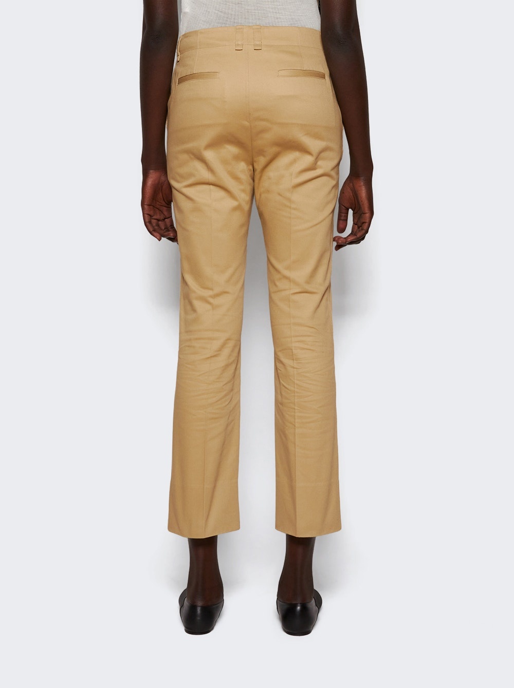 Cotton Drill Pants Beige - 5
