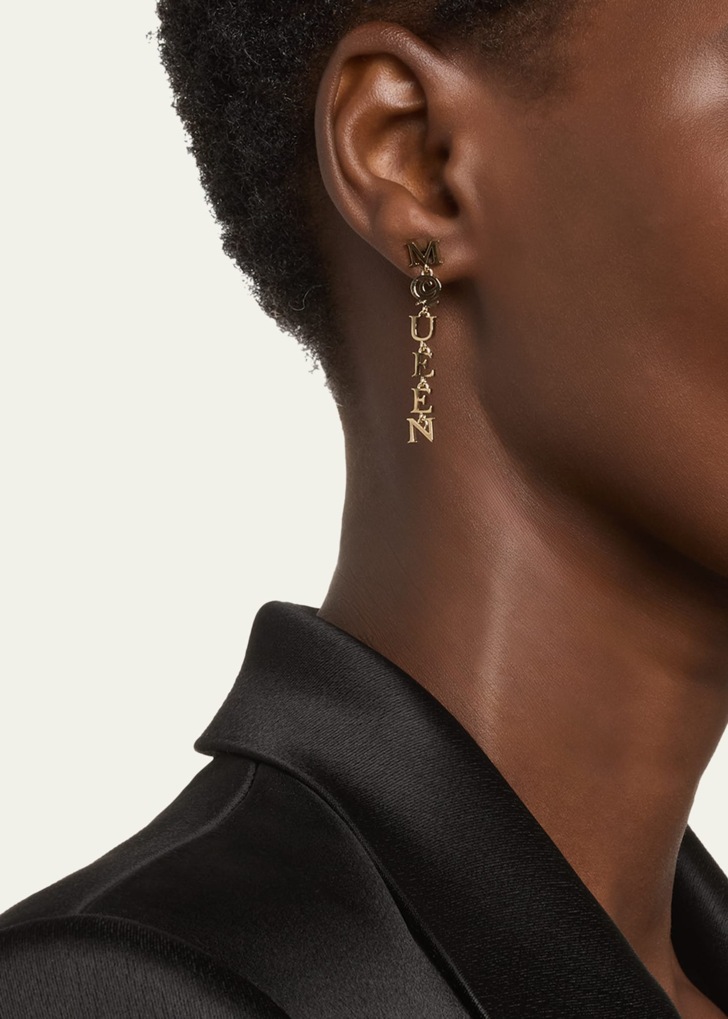 McQueen Logo Drop Earrings - 2