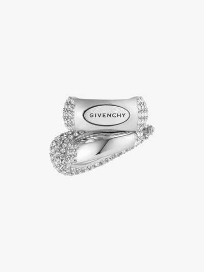 Givenchy FELINE RING IN METAL WITH CRYSTALS outlook