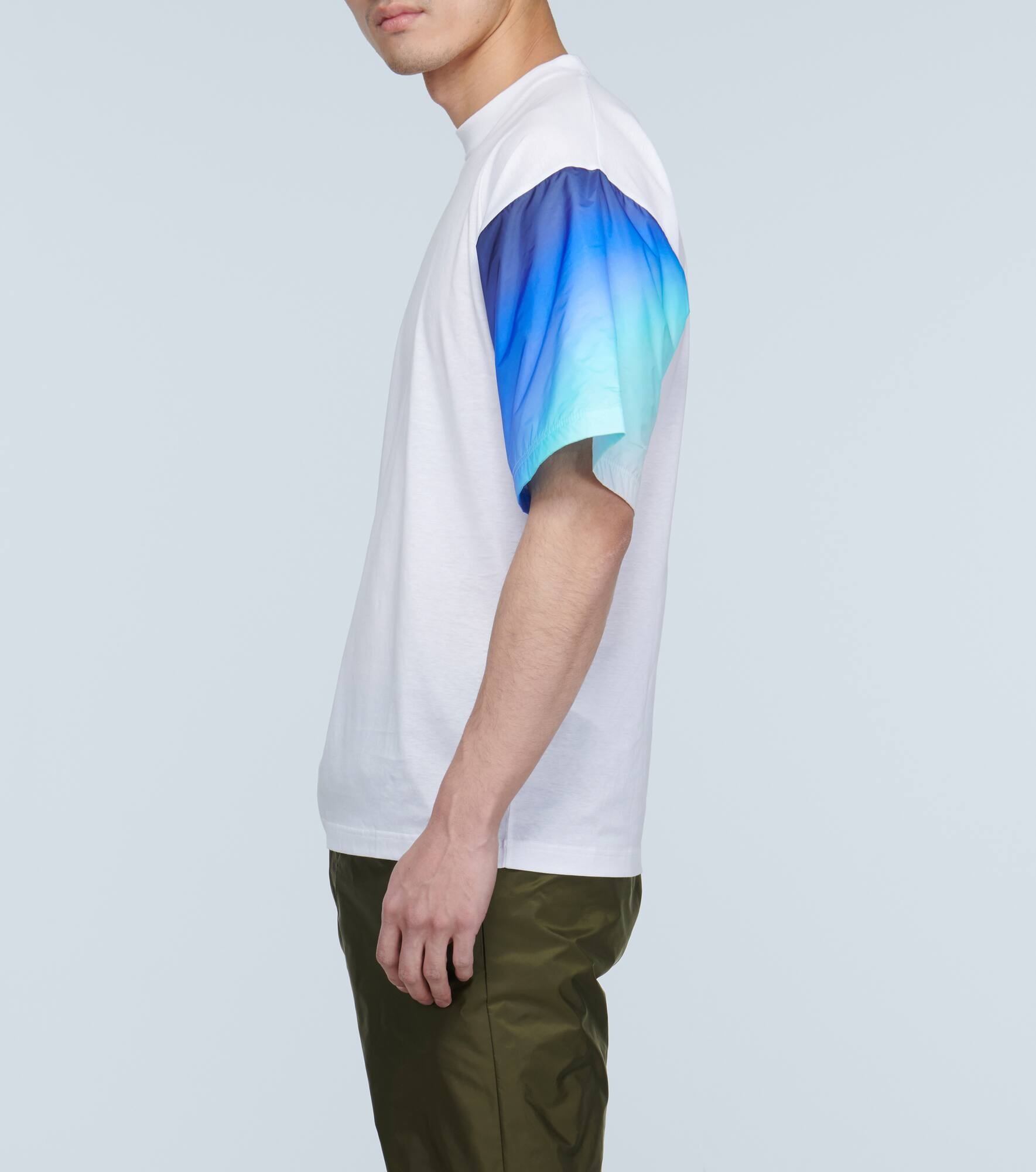 contrast-sleeve T-shirt - 5