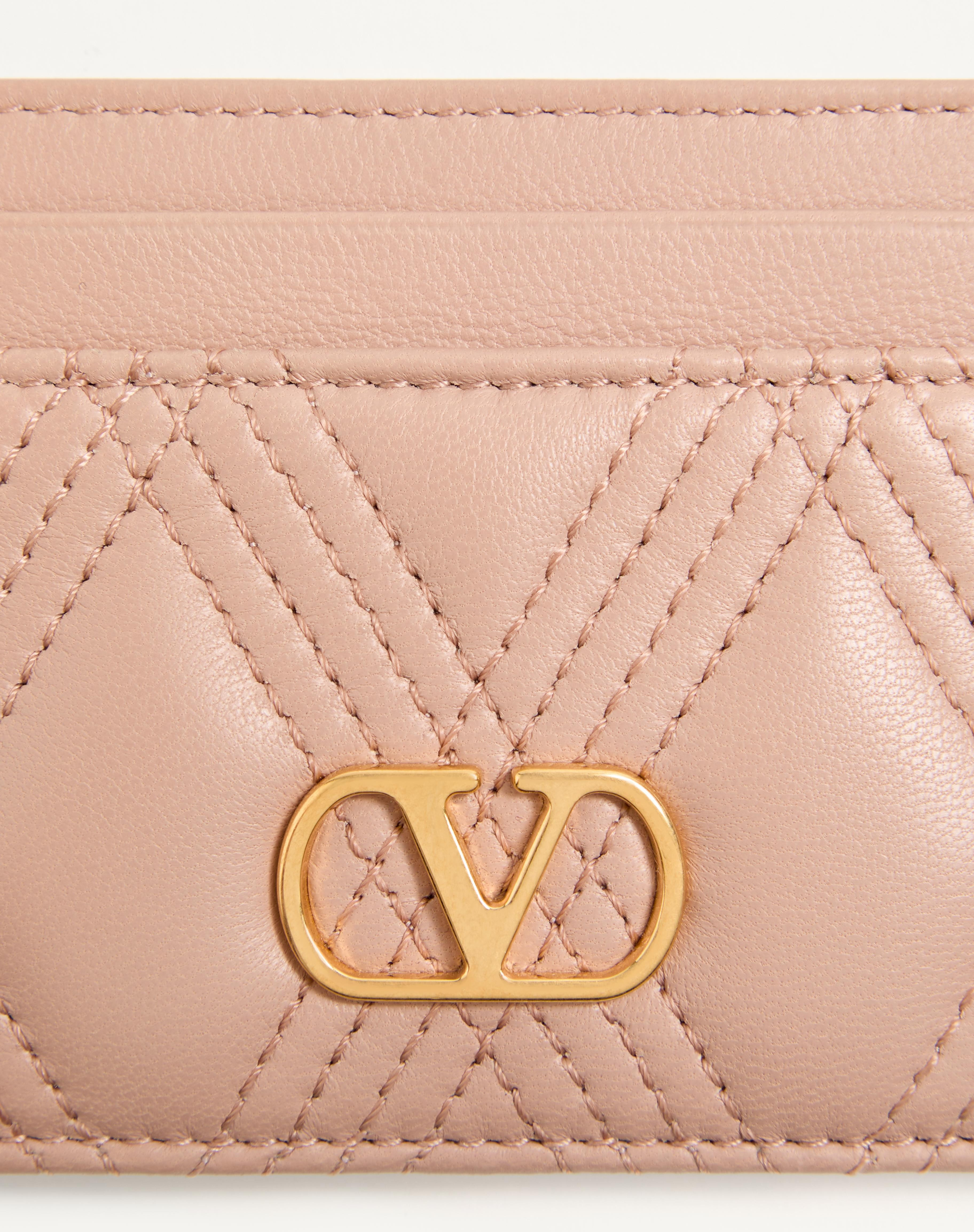 VALENTINO GARAVANI QUILTIE 67 CARDHOLDER IN QUILTED NAPPA LEATHER - 2