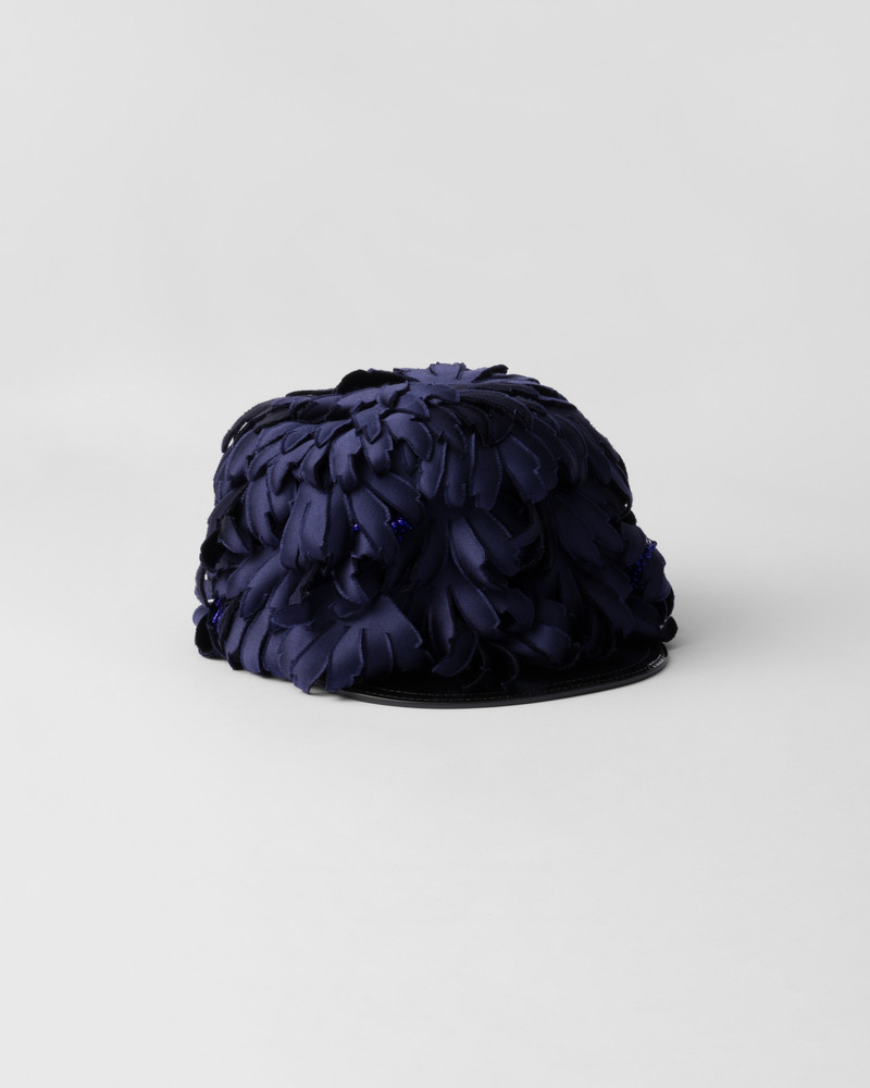 Satin and patent leather hat 1