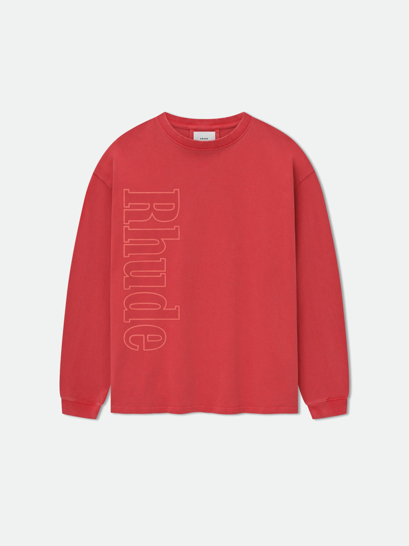 RHUDE SIDE LOGO LS TEE 1