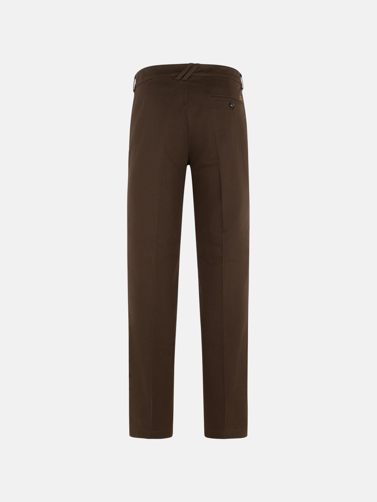 BROWN COTTON TROUSERS - 3