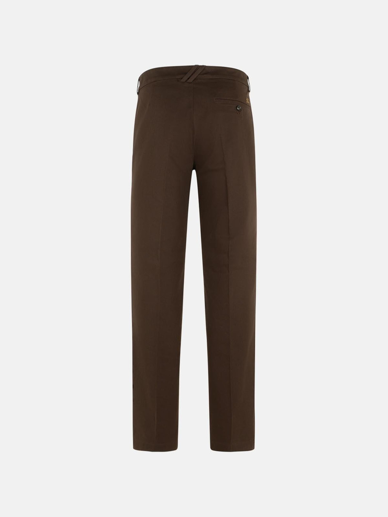 Burberry BROWN COTTON TROUSERS outlook