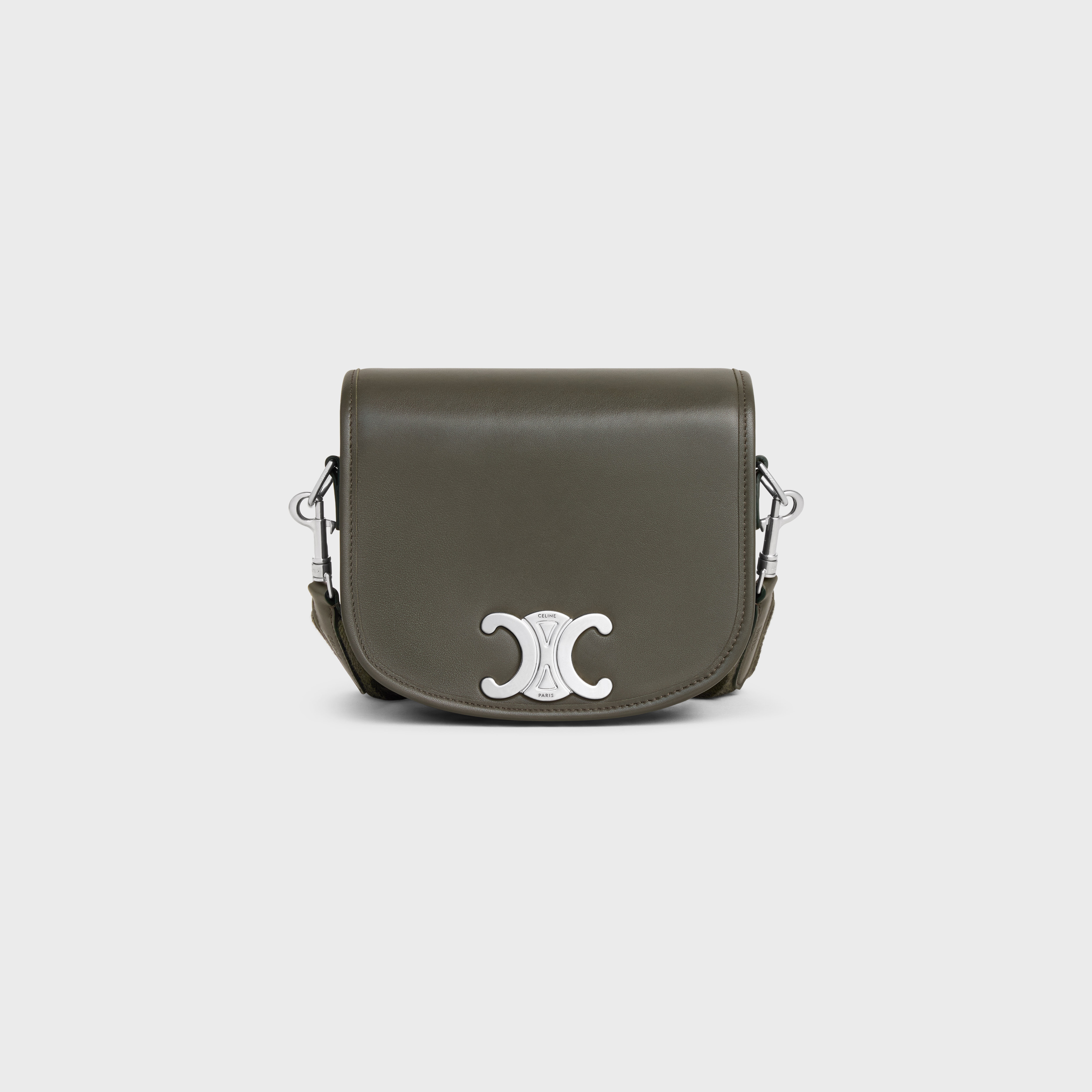 SMALL BESACE STRAP TRIOMPHE in SUPPLE NATURAL CALFSKIN - 1