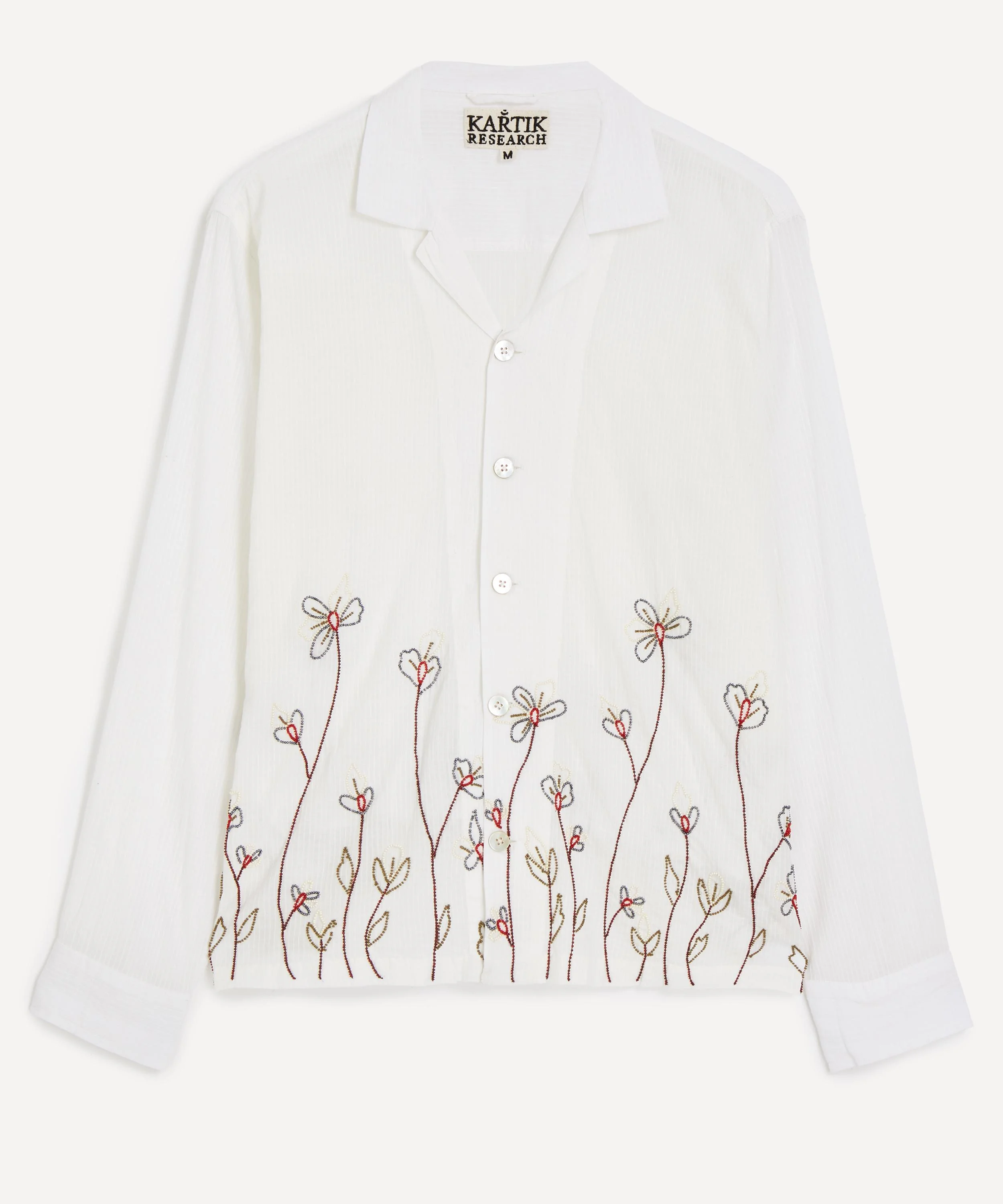 Floral Embroidered Shirt - 1