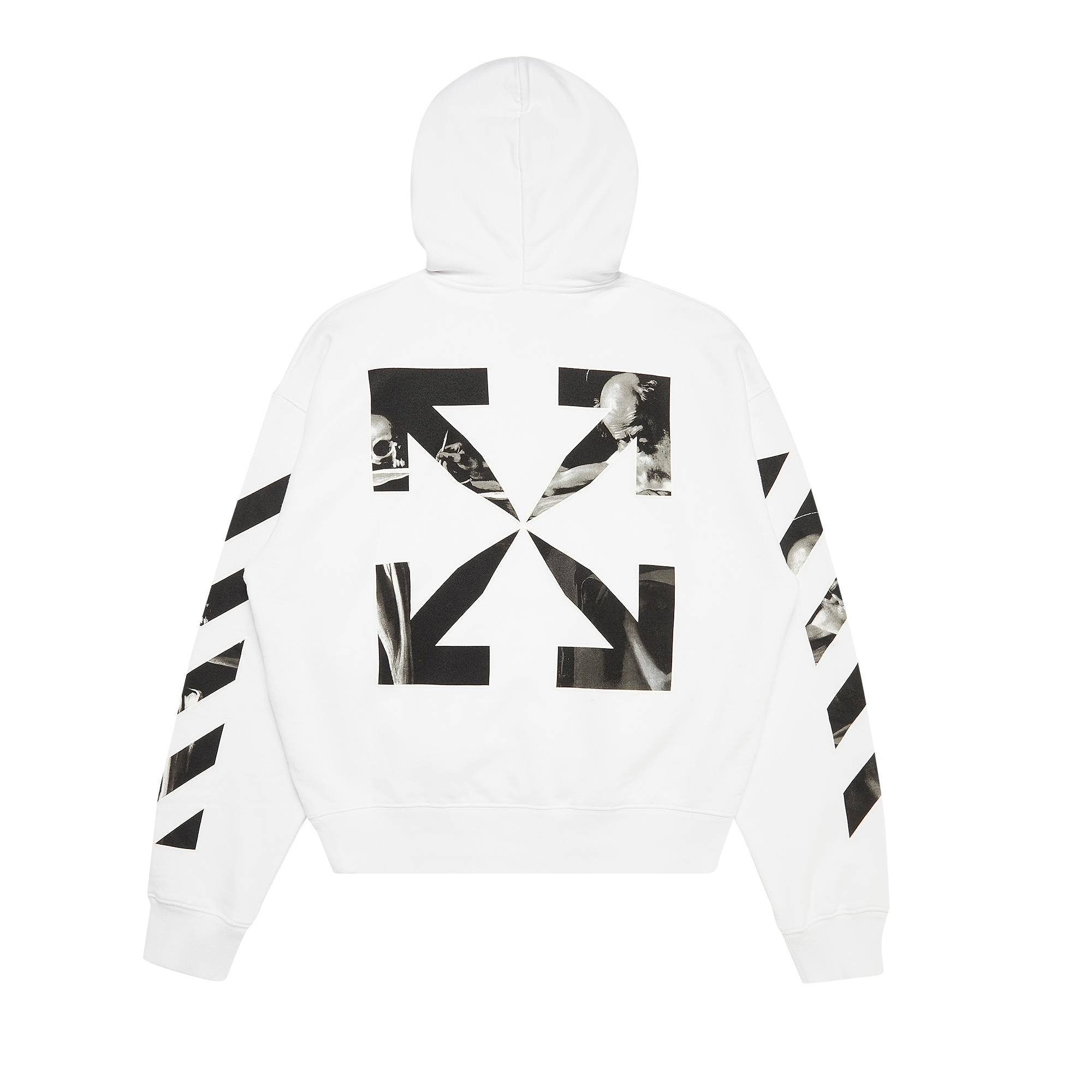 Off-White Carav Arrow Over Hoodie 'White/Black' - 2