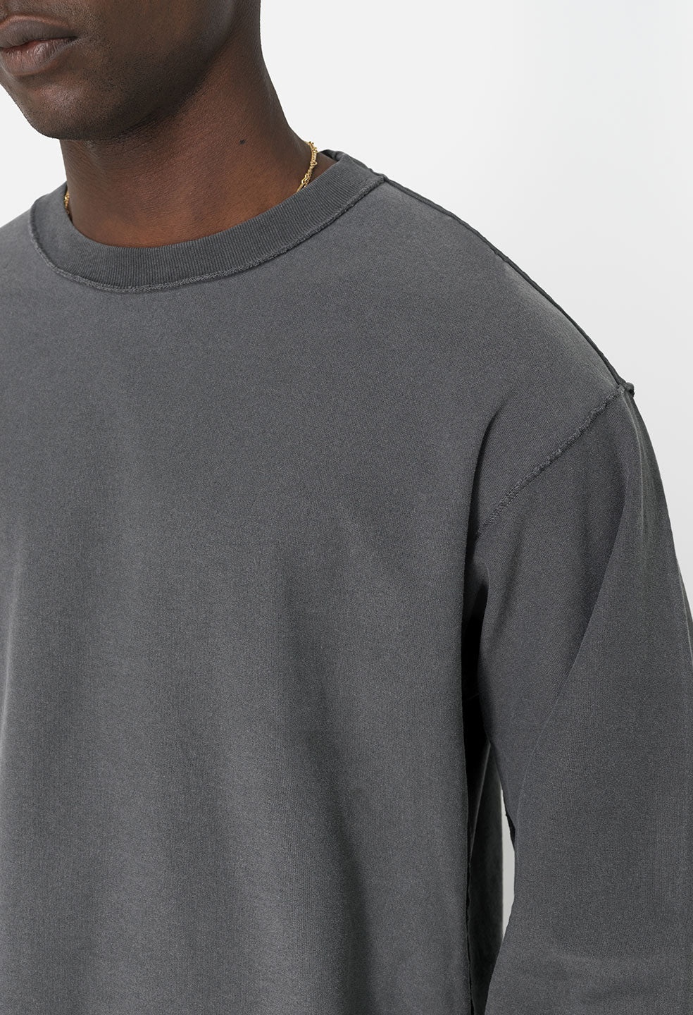 REVERSED CROPPED LS TEE - 7