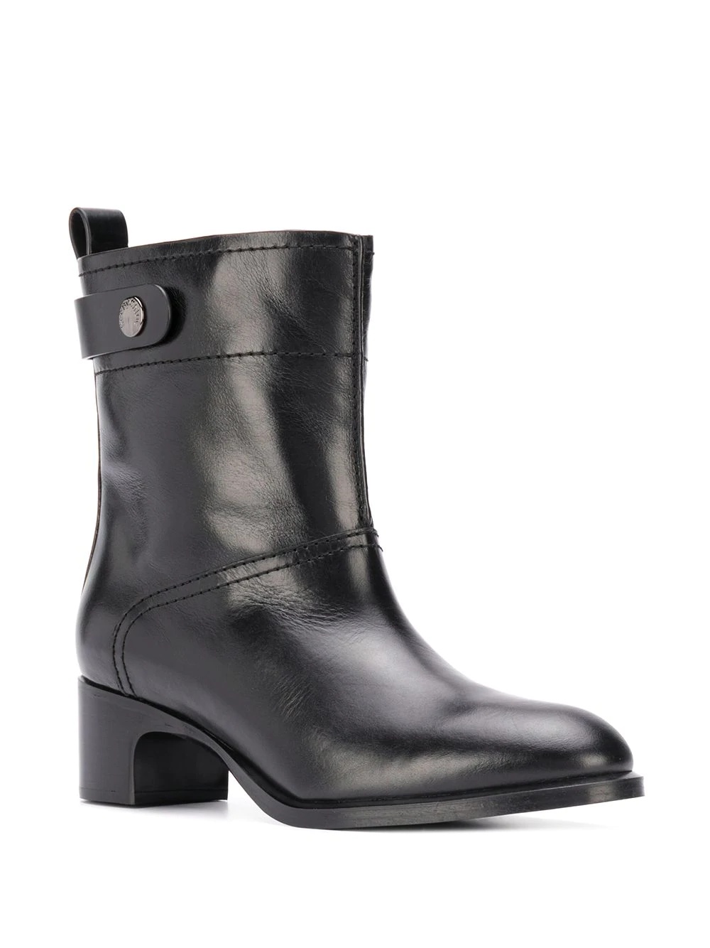 wide leather ankle boots - 2