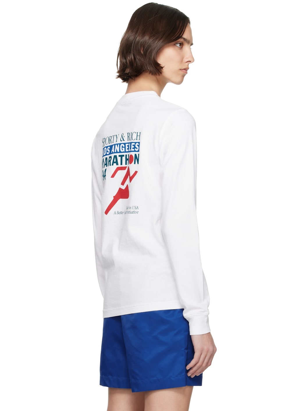 White 'LA Marathon' Longsleeve T-shirt - 3