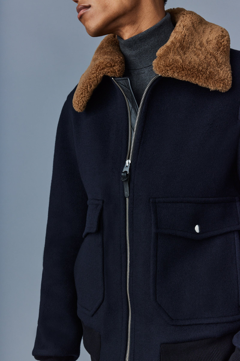 ABIGAIL Calfskin biker jacket with peplum 5