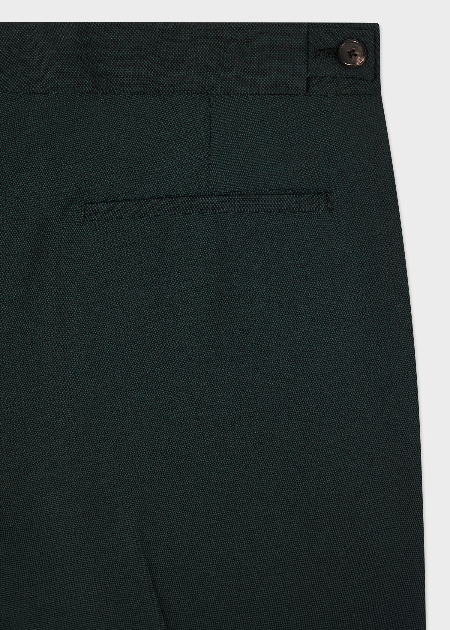 Slim-Fit Dark Green Wool-Mohair Evening Trousers - 2