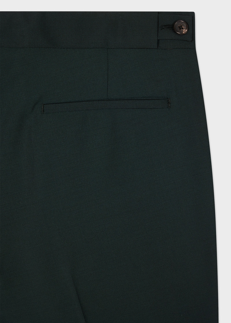 Paul Smith Slim-Fit Dark Green Wool-Mohair Evening Trousers outlook