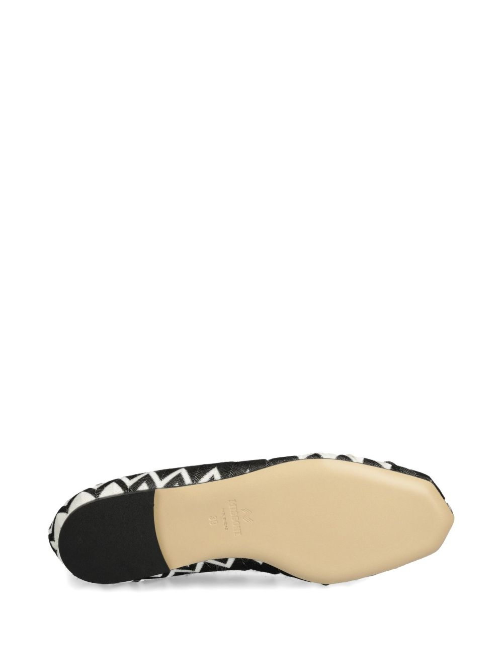 zigzag-print ballerinas - 5