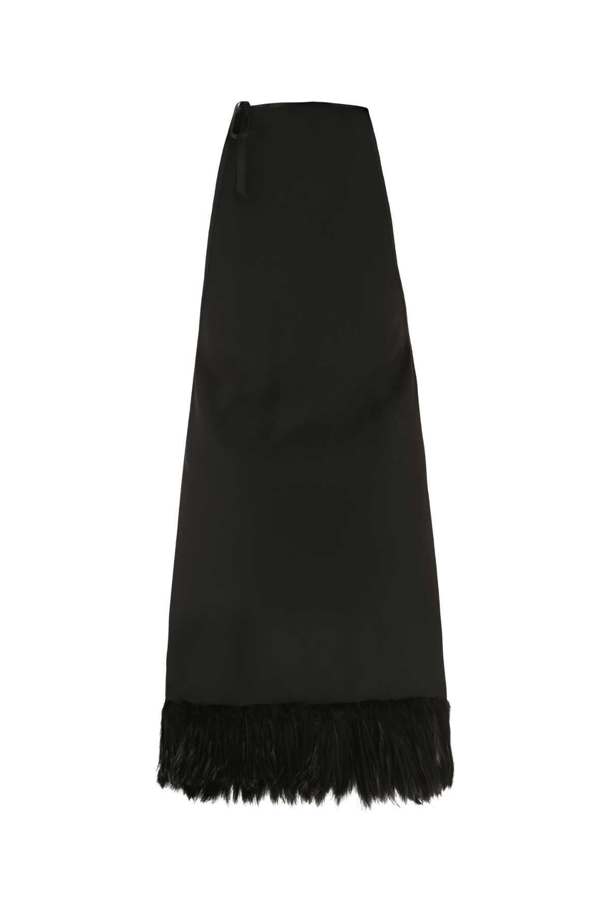 Saint Laurent Women Black Crepe Mini Dress - 2