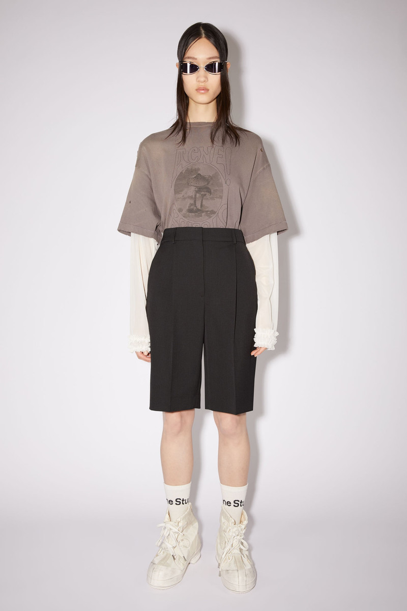 Ribbed logo socks - Black/white 3