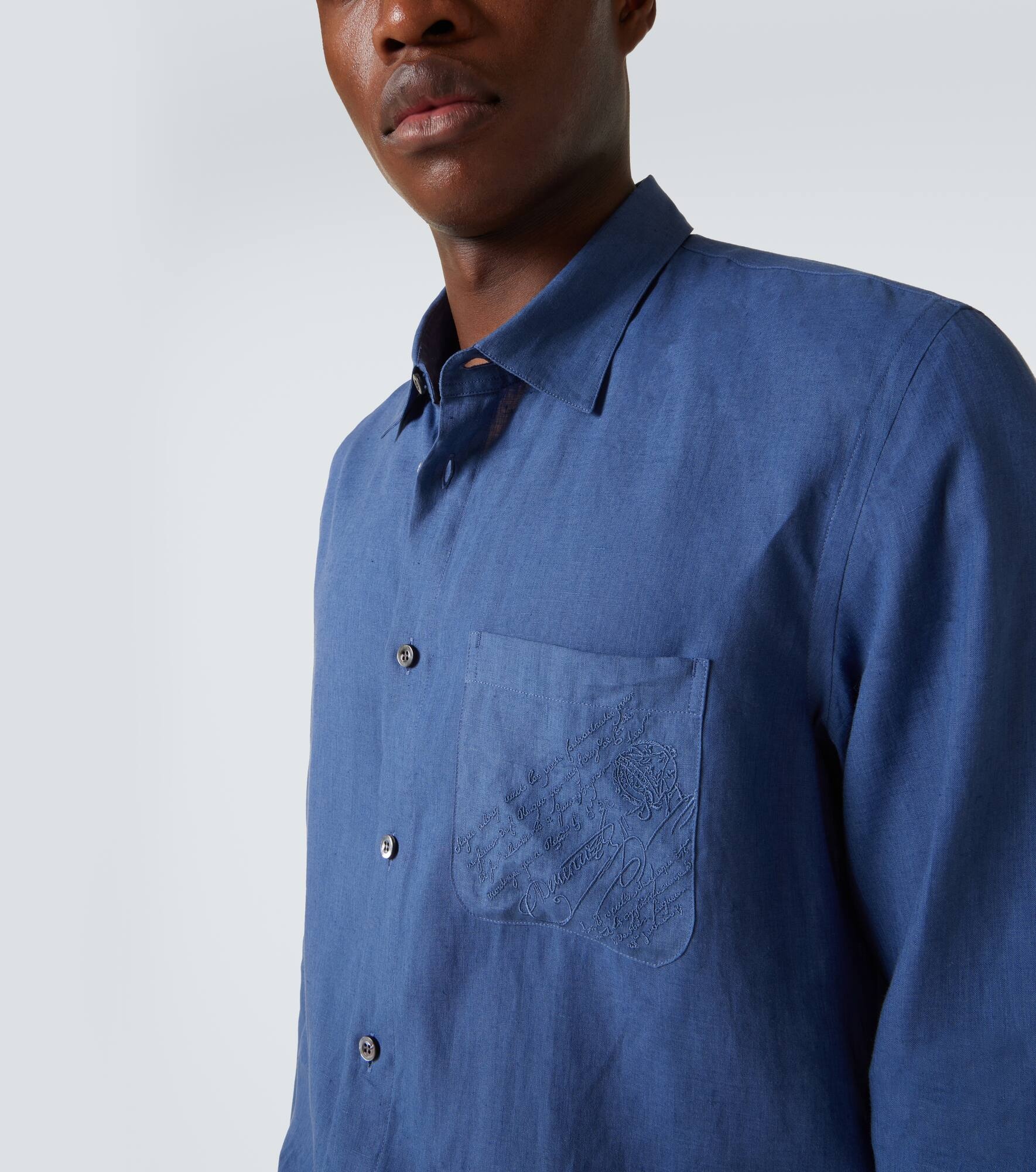 Scritto linen shirt - 6