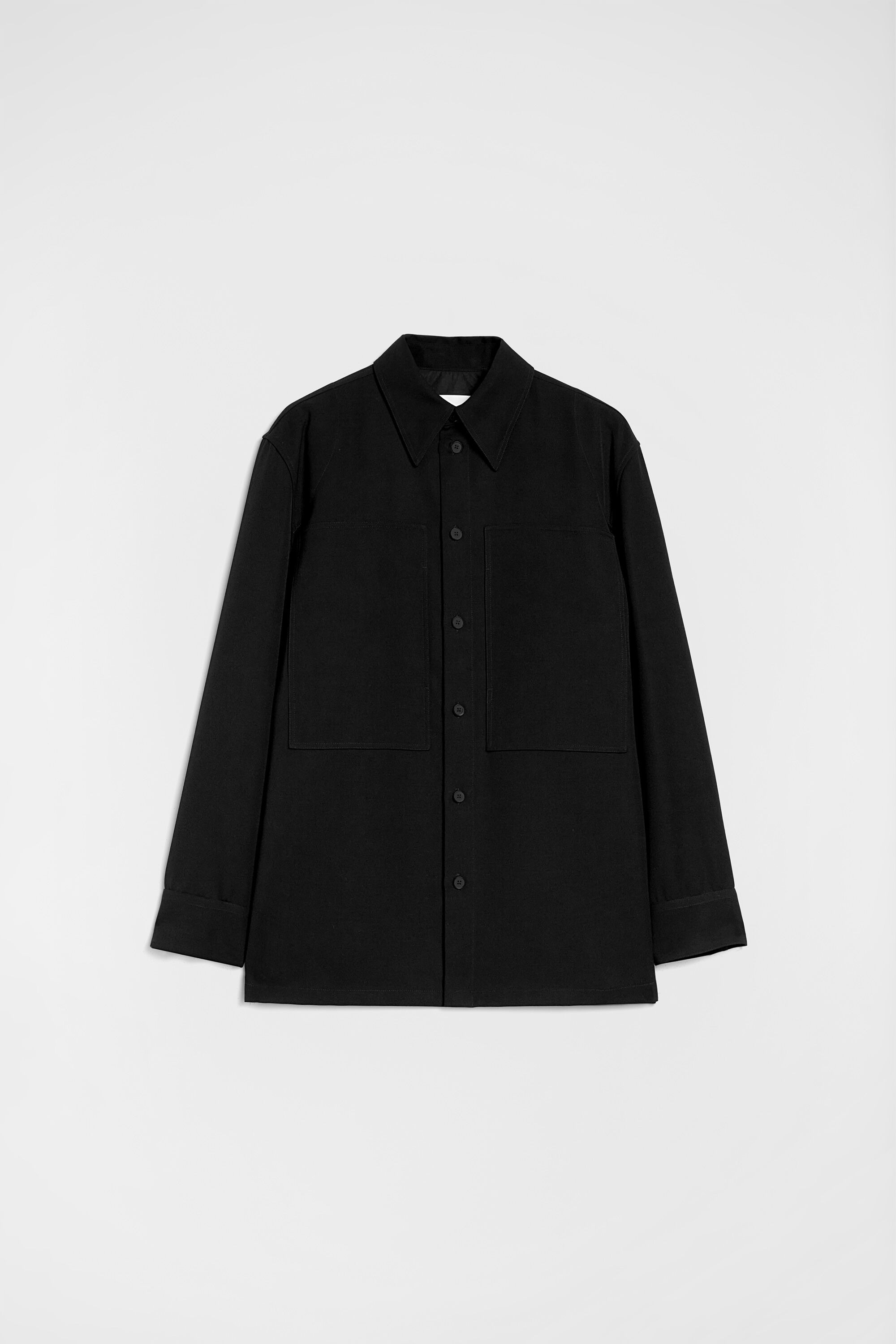 Wool Gabardine Shirt - 1