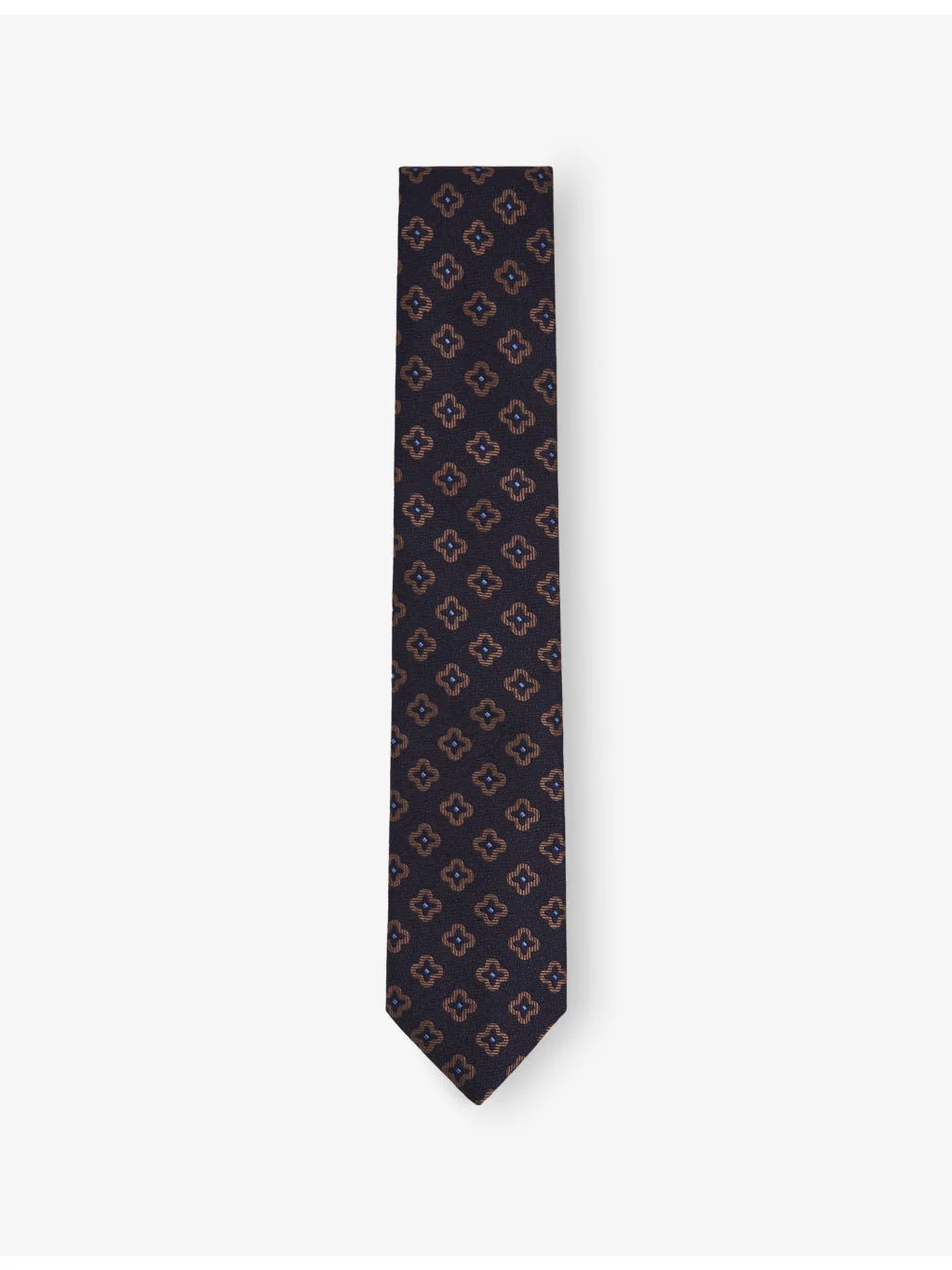 Marco Floral-Print Silk and Wool Tie - 1