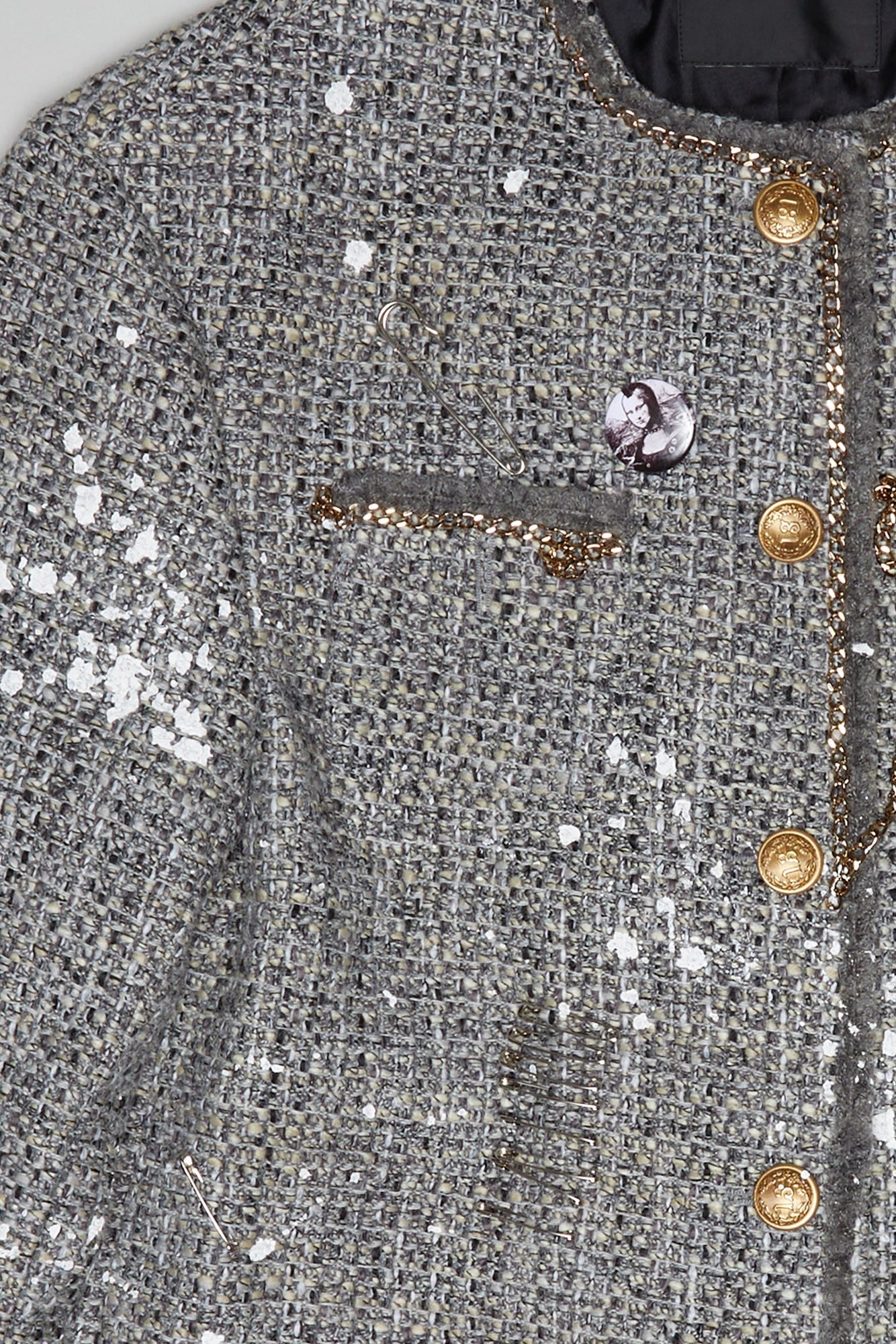 SLOUCH JACKET - GREY TWEED - 7