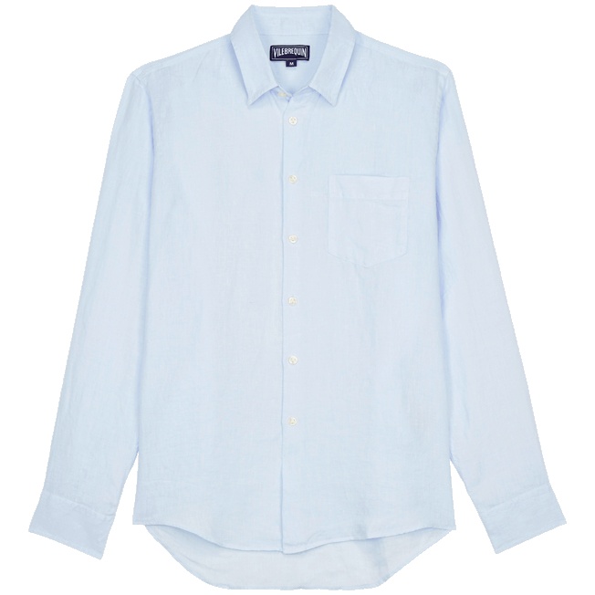 Men Linen Shirt Solid - 1