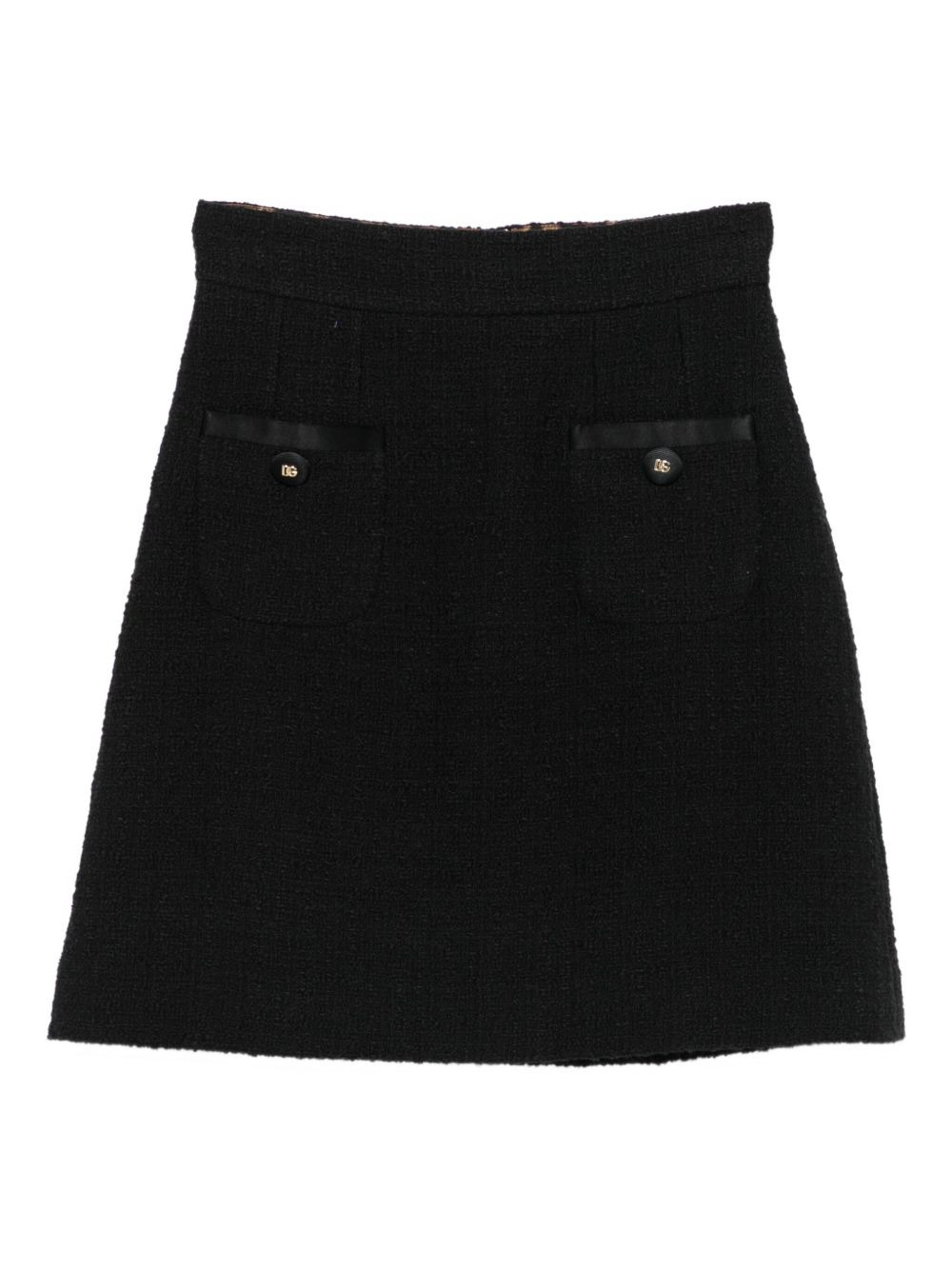 tweed mini skirt - 1
