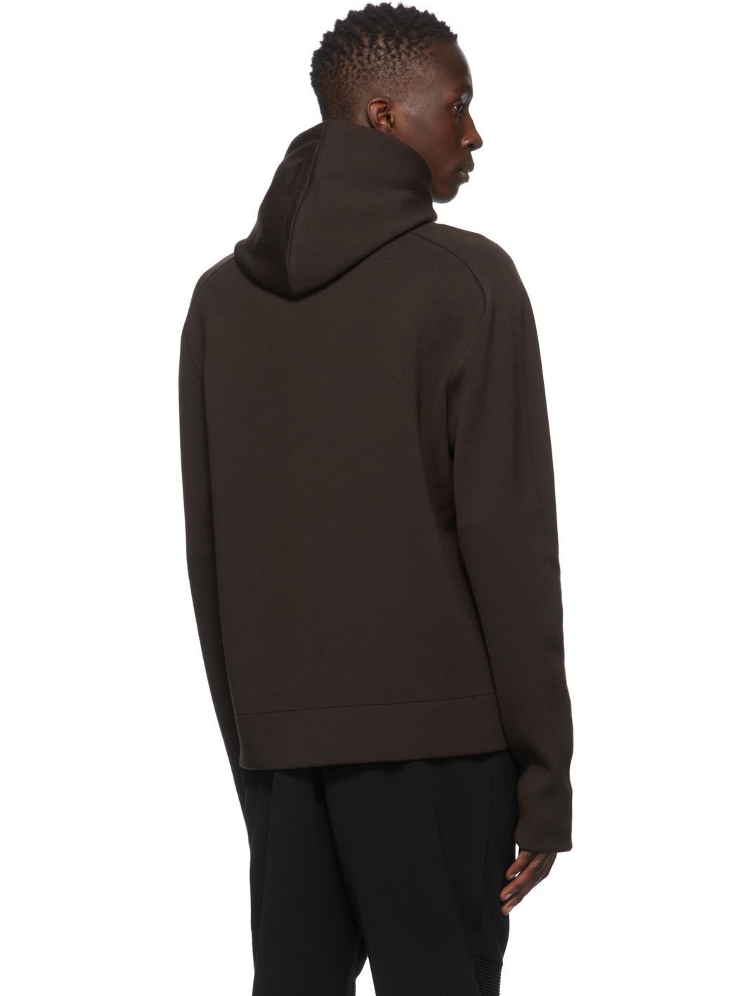 Brown Double-Face Hoodie - 3