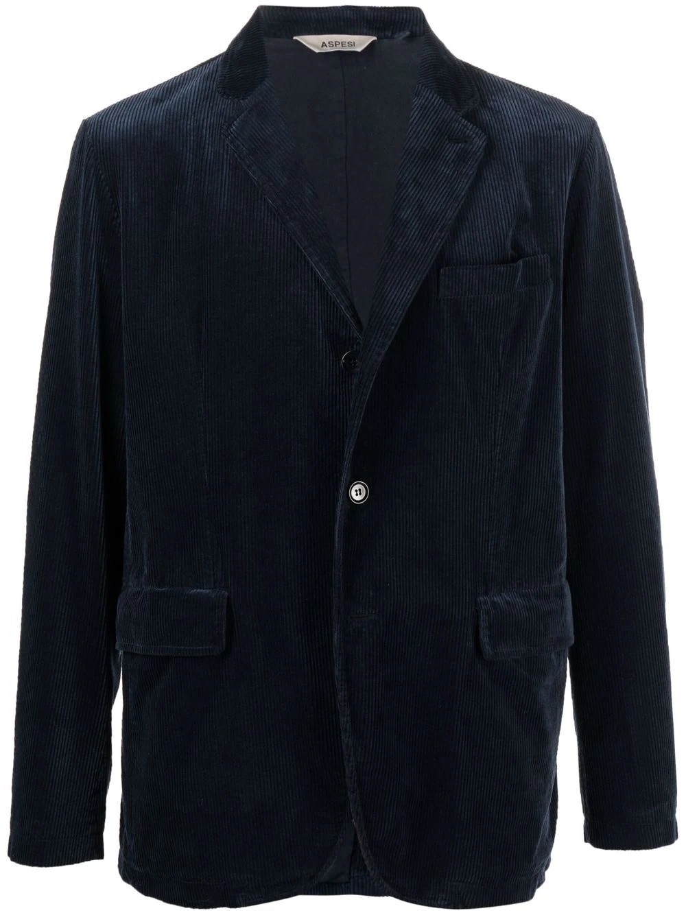 corduroy single-breasted blazer - 1