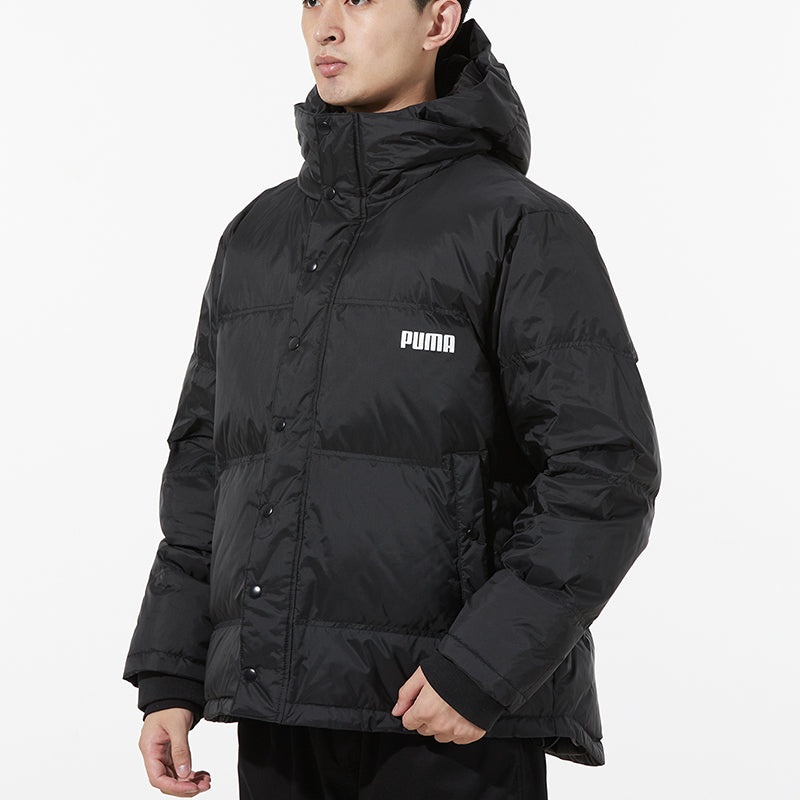PUMA Logo Puffer Jacket 'Black' 534934-01 - 5