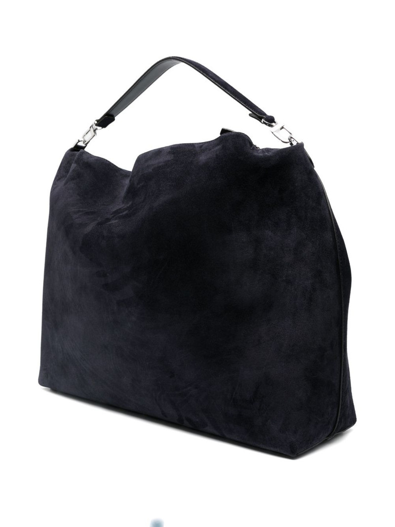 TOTEME bevel suede shoulder bag outlook