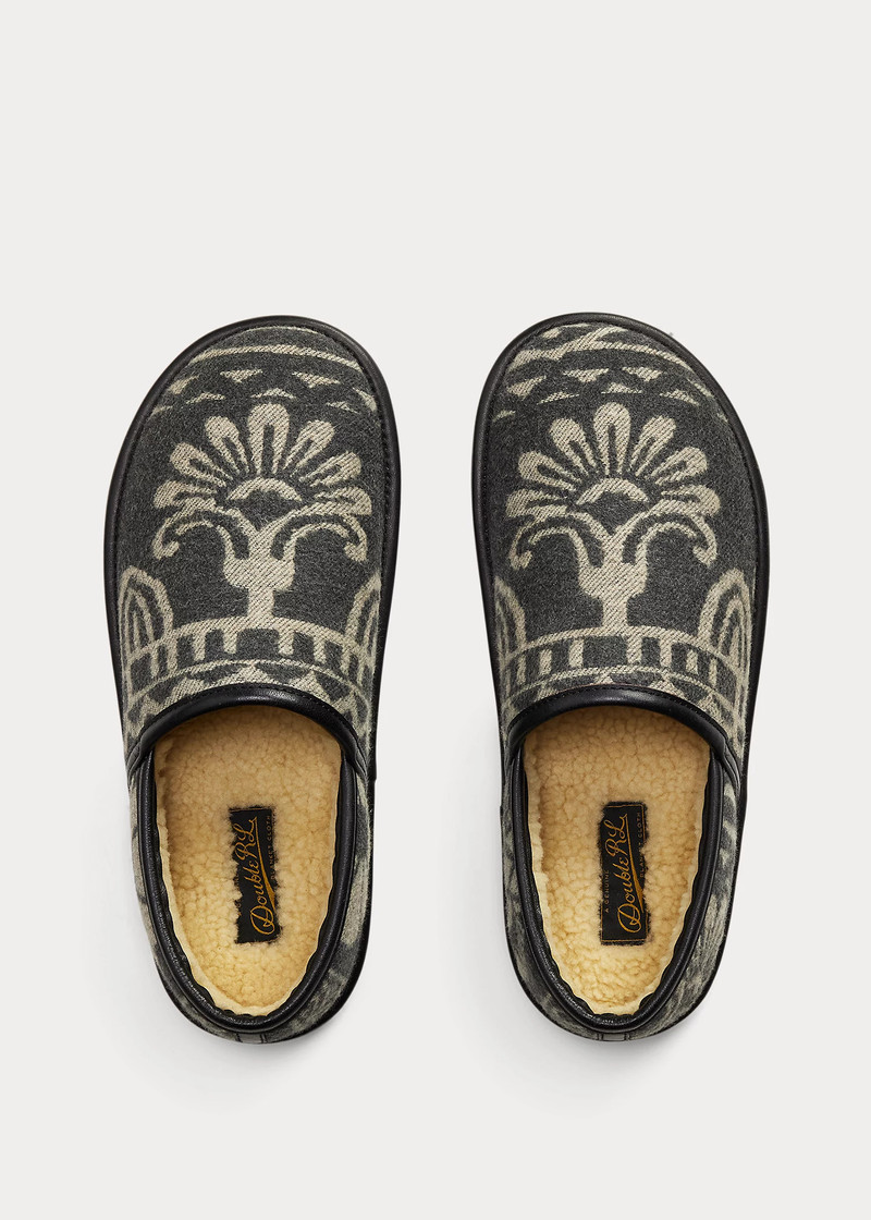 Shearling-Lined Jacquard Slipper 3
