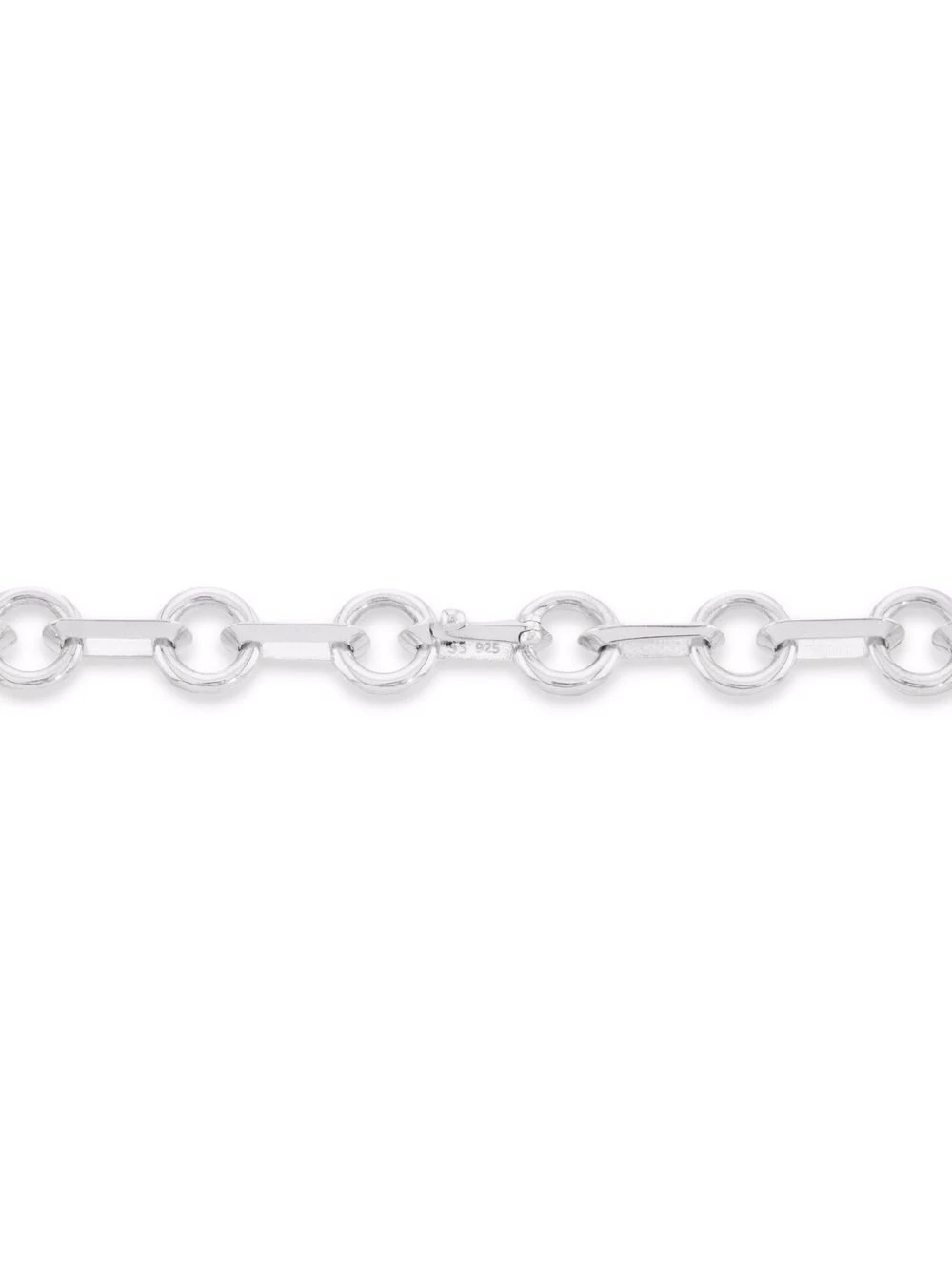 sterling silver Medium Yves necklace - 3