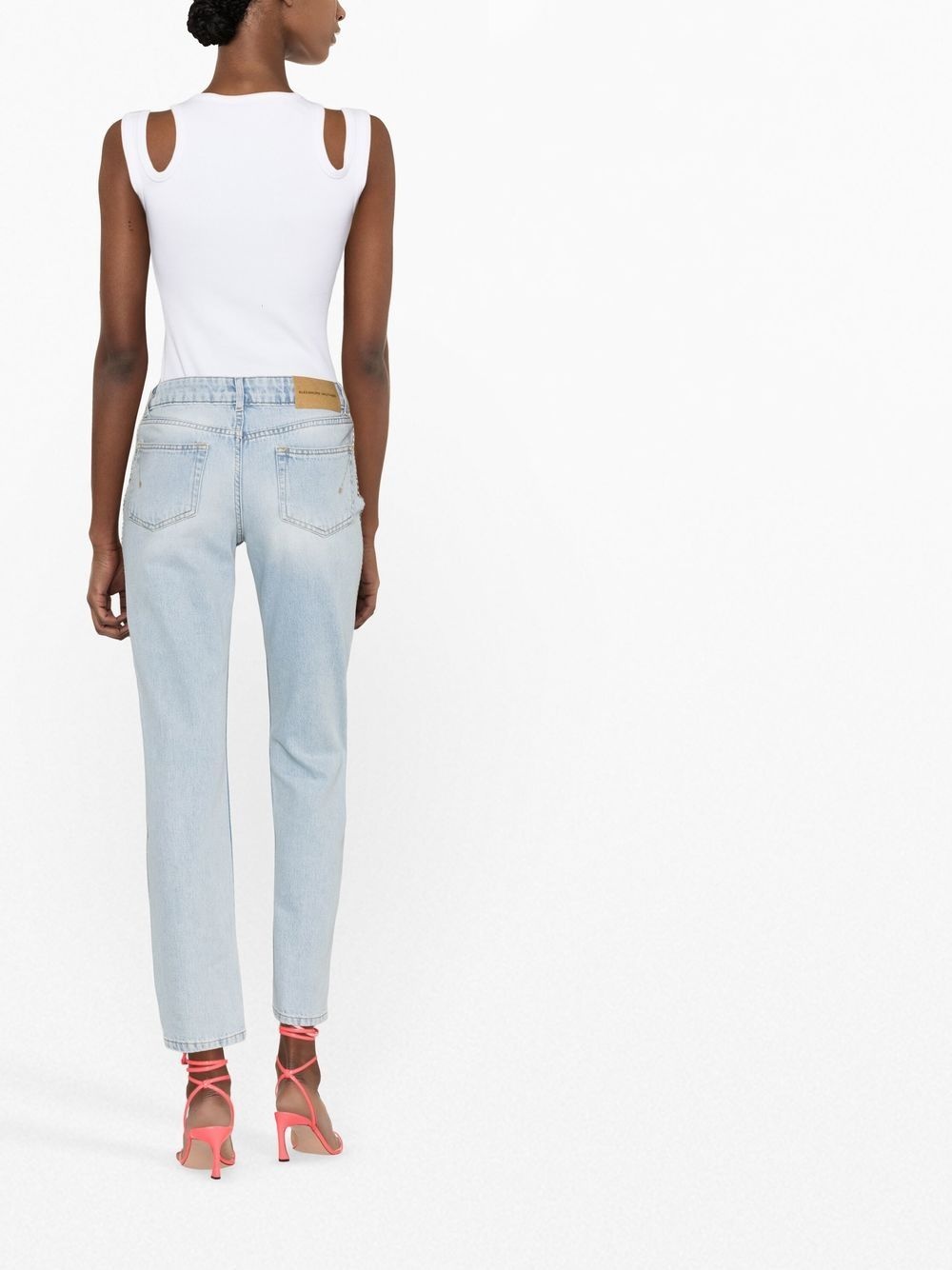 slim-fit straight jeans - 4