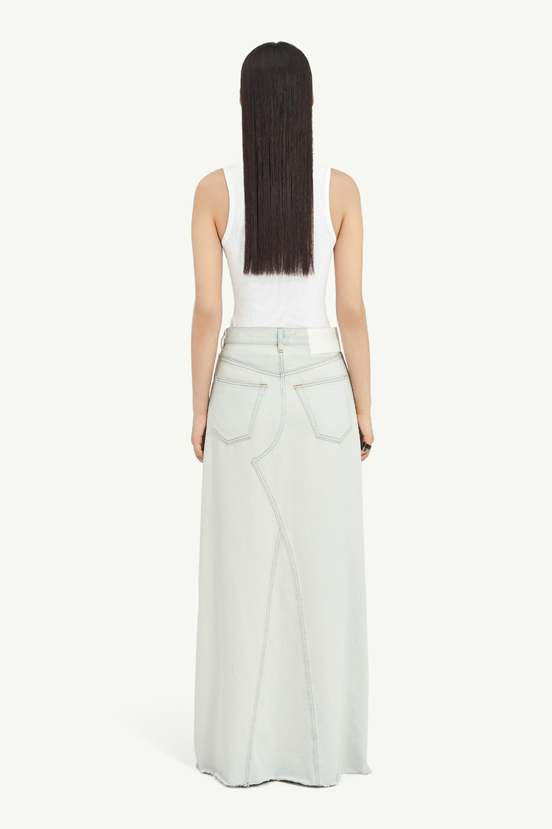 Denim Maxi Skirt 4
