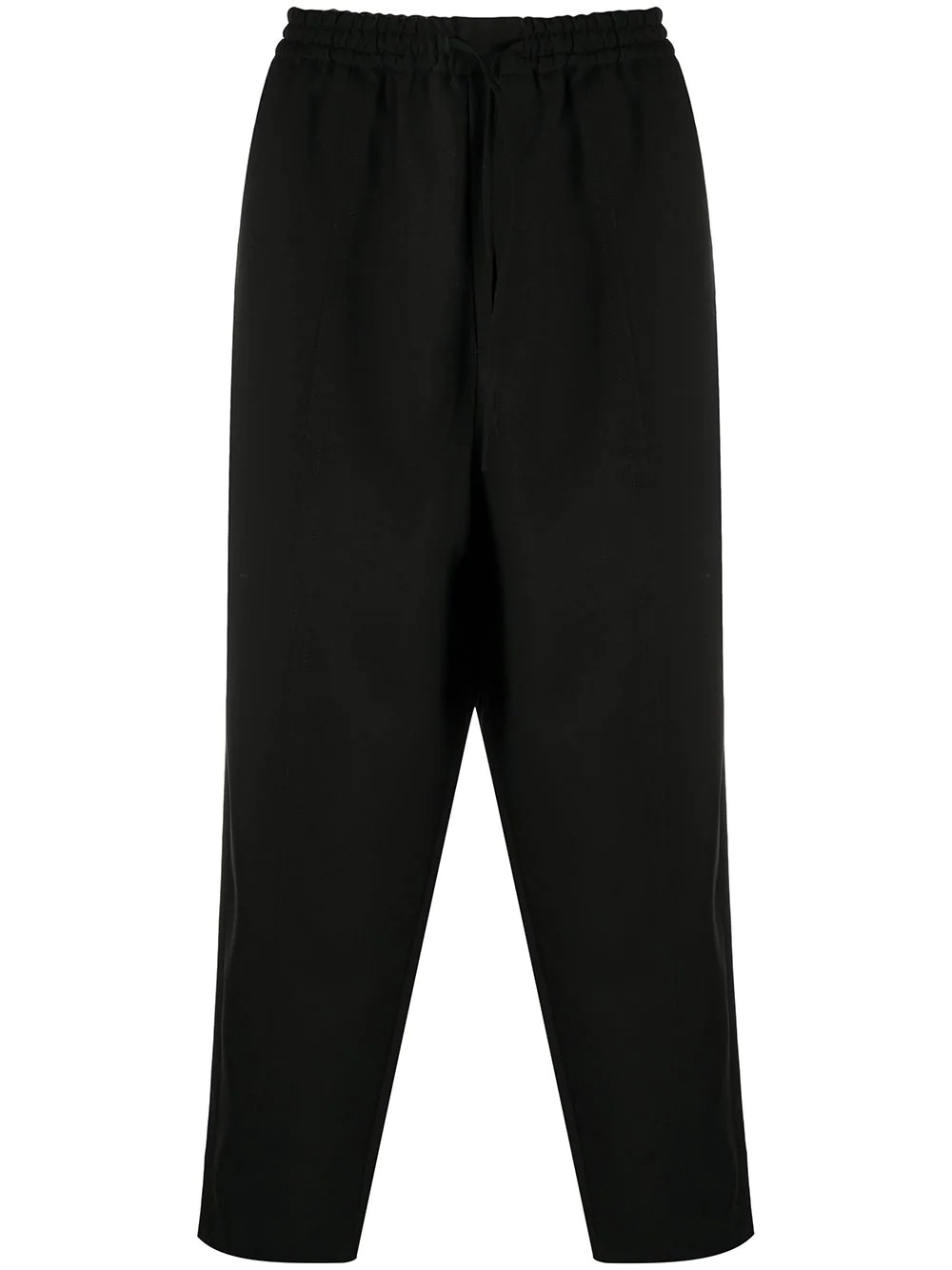 flat front drawstring trousers - 1