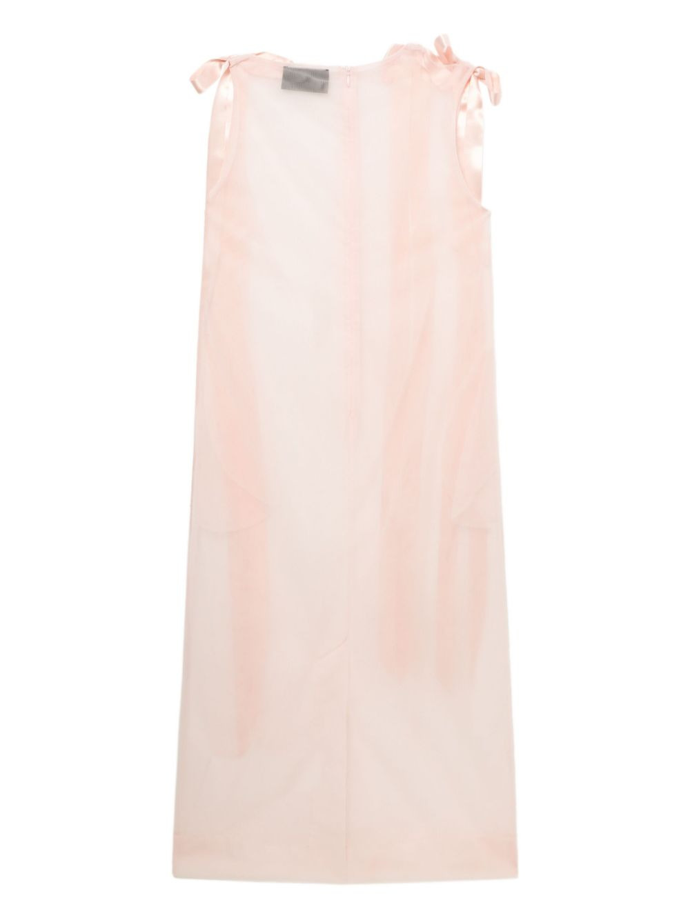 ribbon-lace midi dress - 3