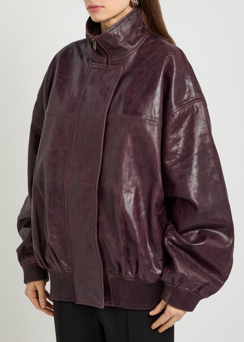CHRISTOPHER ESBER Christopher Esber Devon Leather Bomber Jacket outlook