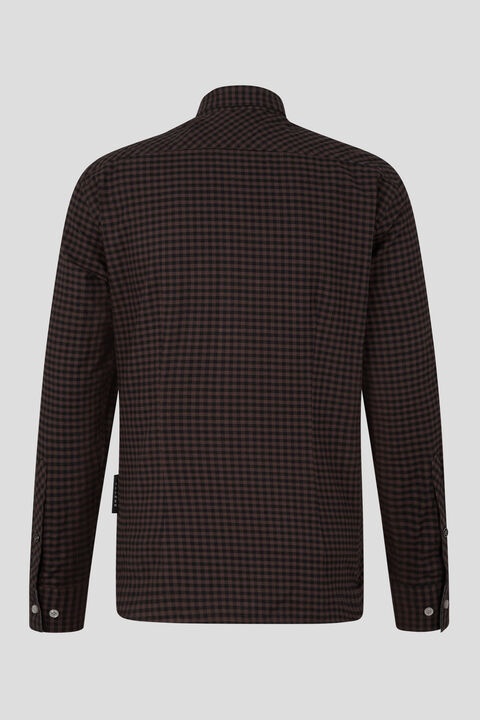 Timi Flannel shirt in Brown/Black - 2