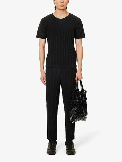 ISSEY MIYAKE Basic pleated knitted T-shirt outlook