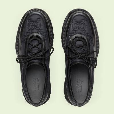 GUCCI Men's GG nylon lace-up shoe outlook