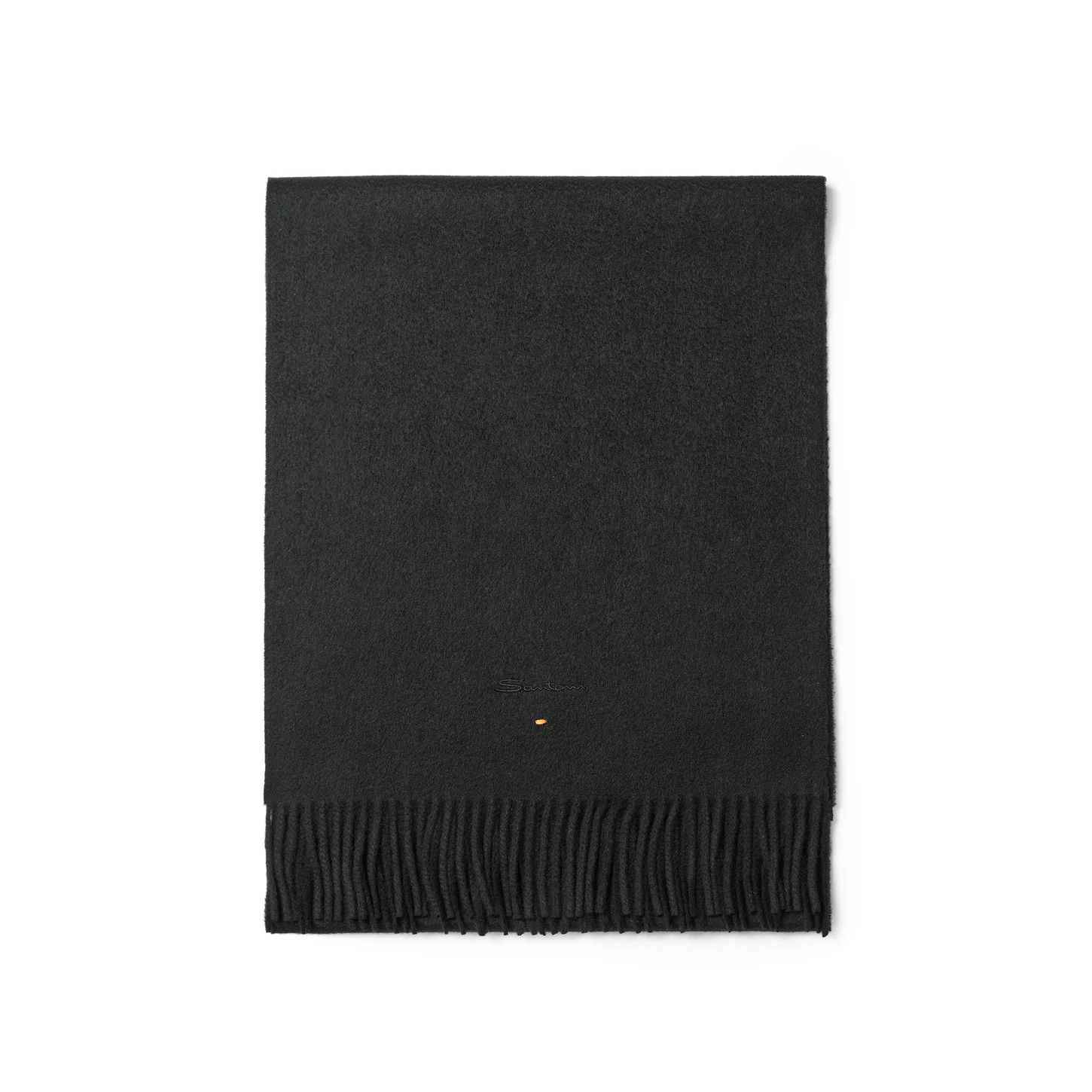 Black cashmere scarf - 1